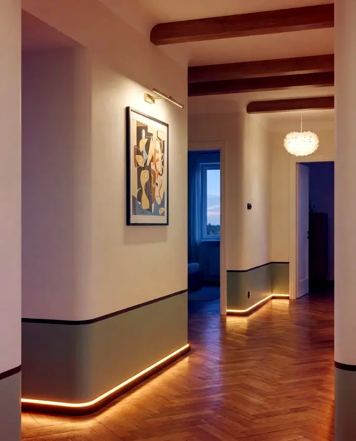 valpreventie verlichte gang