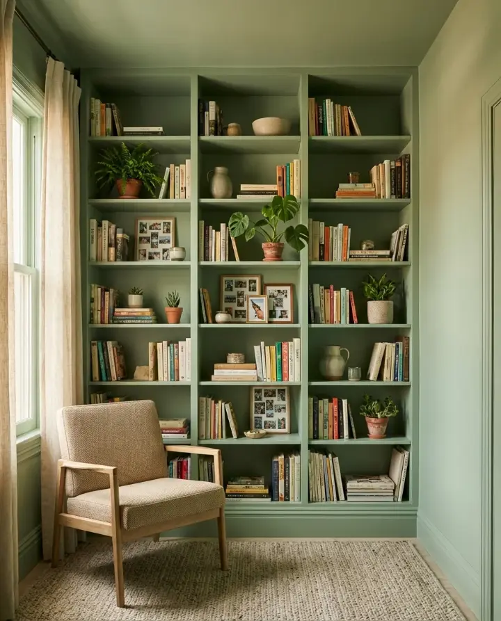 kleine kleurrijke bibliotheek