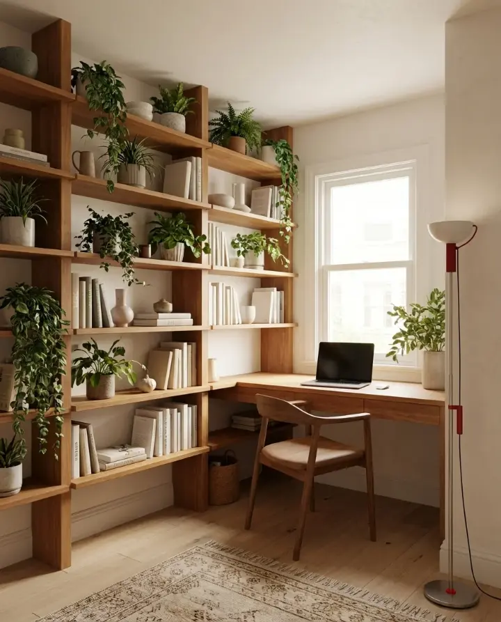 thuisbureau met vintage