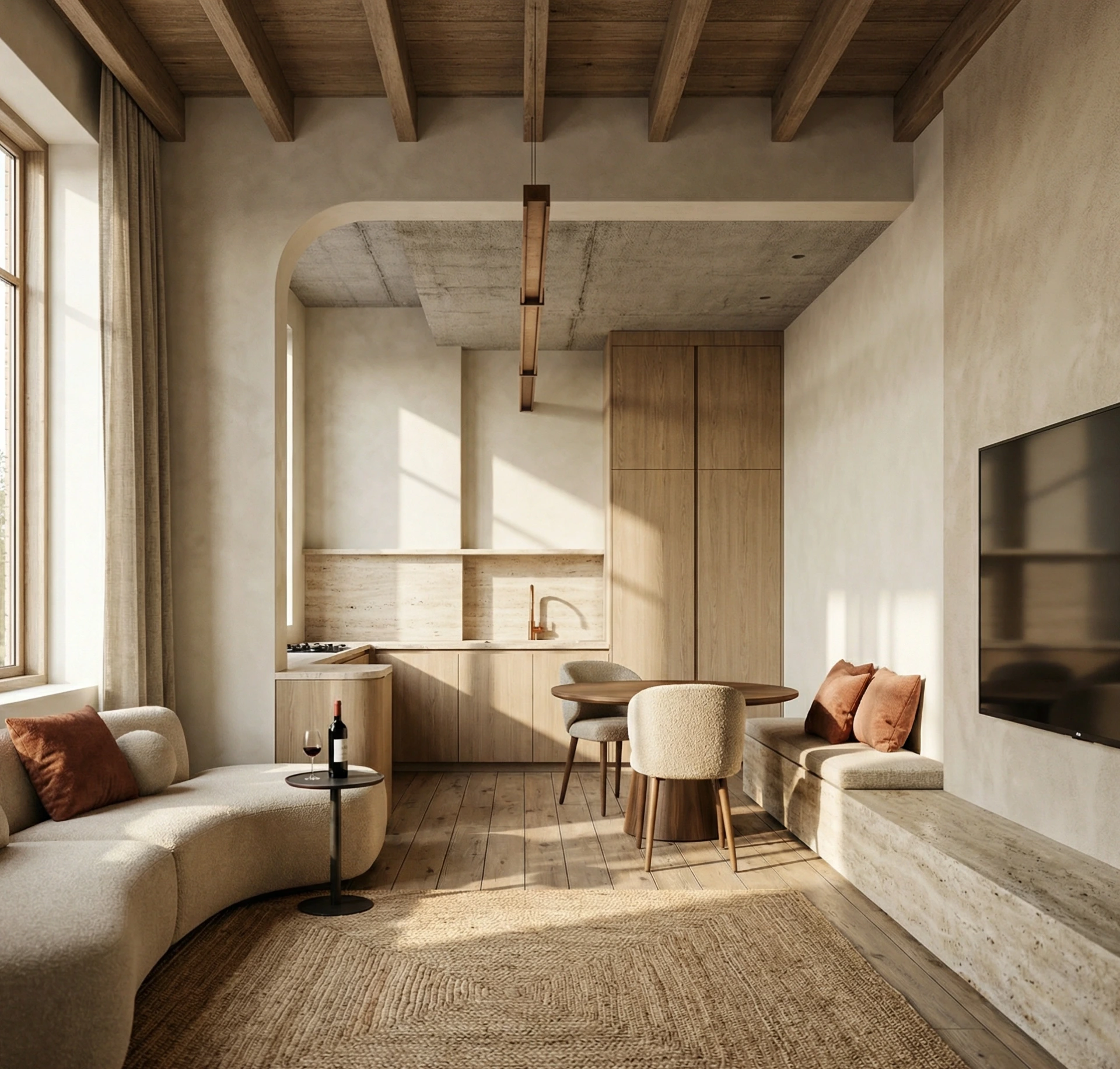 living en keuken en eetkamer koksijde