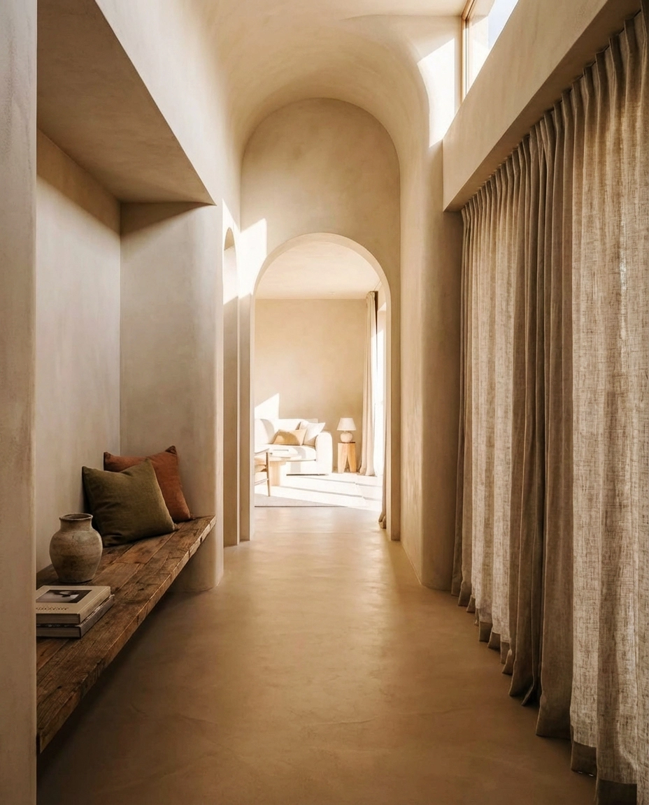 gang kalkverf boog hout