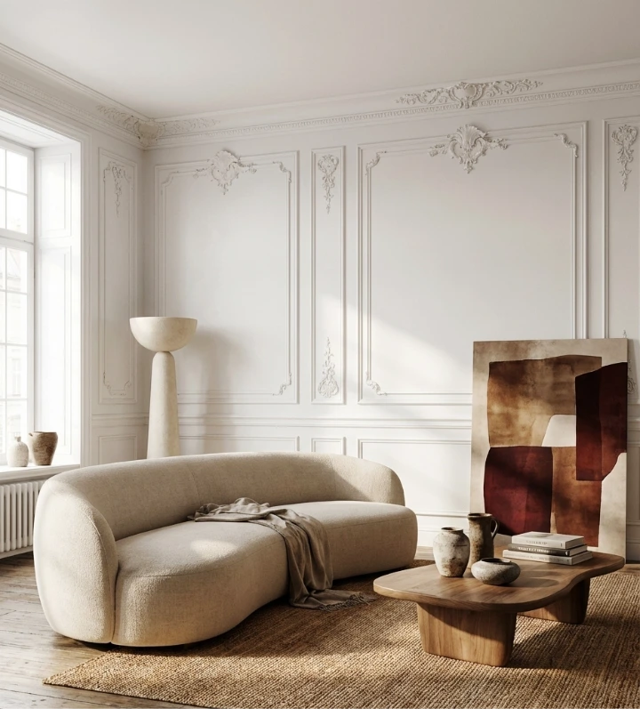 warm minimal new classic interior