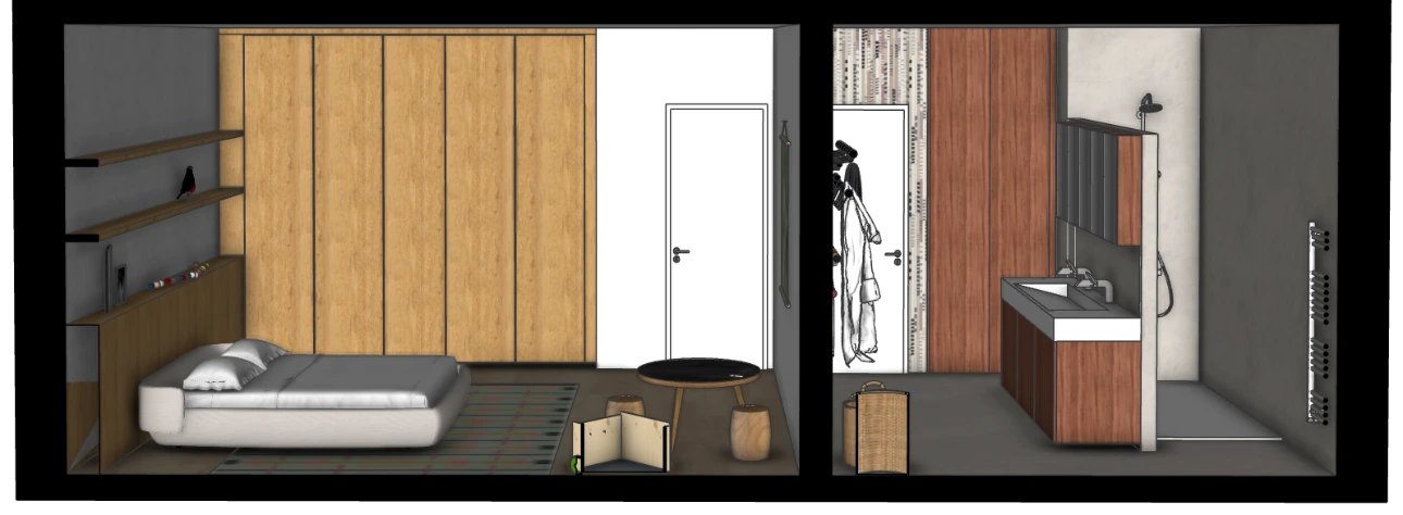 badkamer en kinderkamer interieur ontwerp
