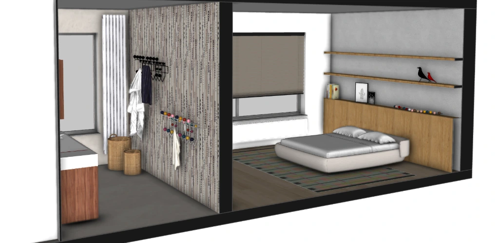 kinderkamer en badkamer interieur ontwerp